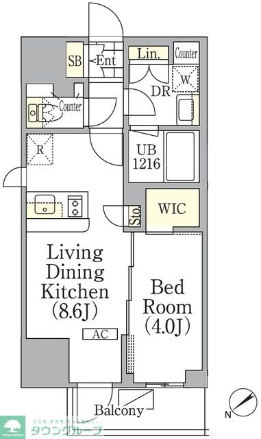 ジオエント池袋の物件間取画像