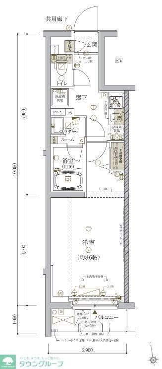 ARCOBALENO TORITSUKASEIの物件間取画像