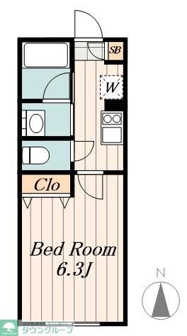 フェリーチェ練馬Eの物件間取画像
