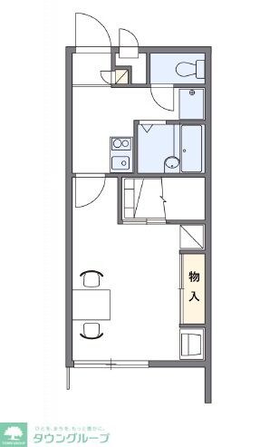 レオパレス中町の物件間取画像