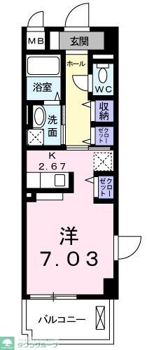 クラール和光の物件間取画像