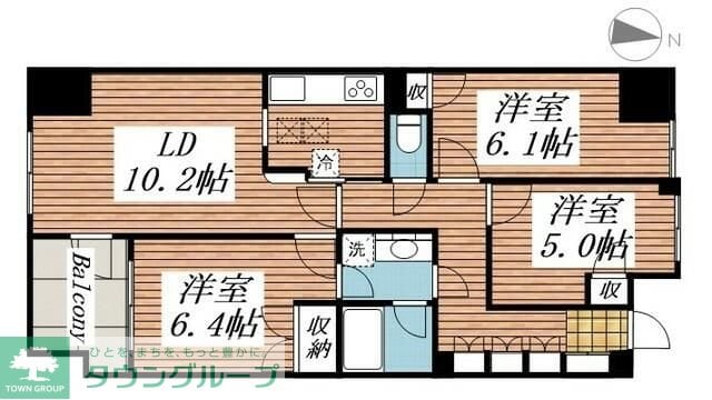 ヒルズ光が丘公園の物件間取画像