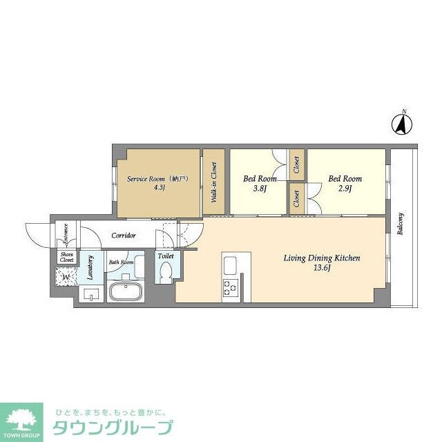 アジールコート練馬中村橋の物件間取画像