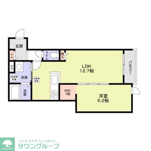 ヒンメルブラウ 野方の物件間取画像