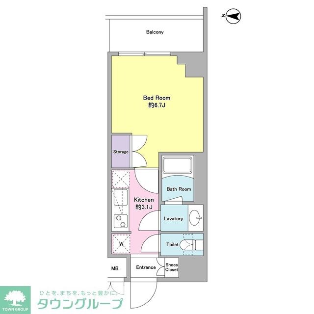 サイクラメント鷺宮の物件間取画像