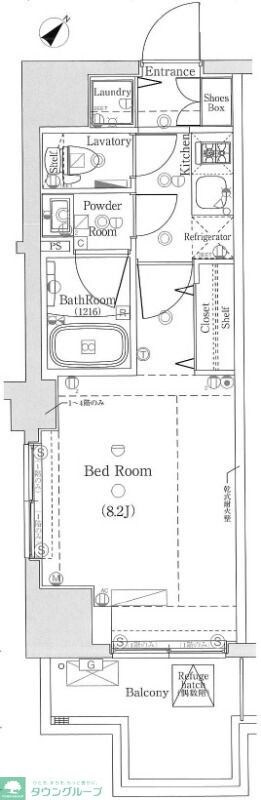 DIPS小竹向原の物件間取画像