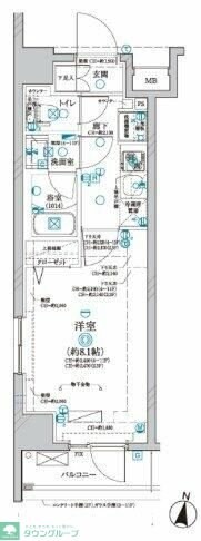 ディアレイシャス武蔵関の物件間取画像