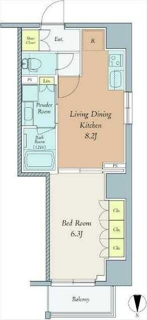 クレストコート西巣鴨の物件間取画像