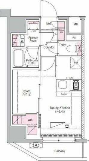 BPRレジデンス田端の物件間取画像