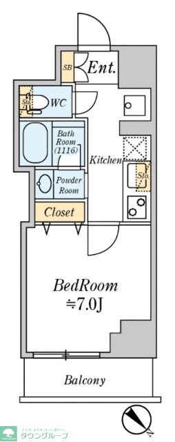 クレストコート志村坂上の物件間取画像
