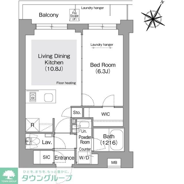 コンフォリア・リヴ文京護国寺の物件間取画像