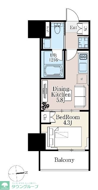 ザ・ライオンズフォーシア町屋の物件間取画像
