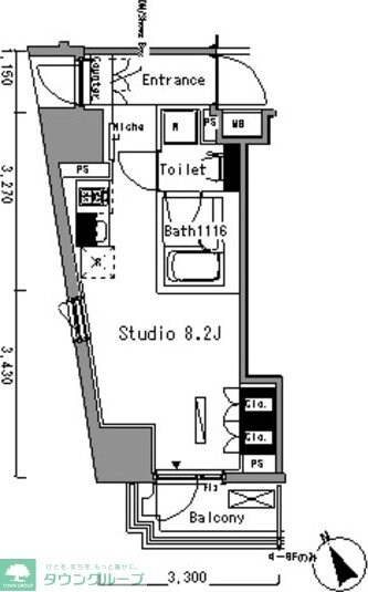 パークアクシス新板橋ウエストの物件間取画像