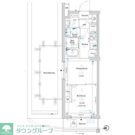 ラティエラ滝野川の物件間取画像