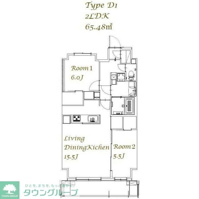 スプランディッド西日暮里の物件間取画像