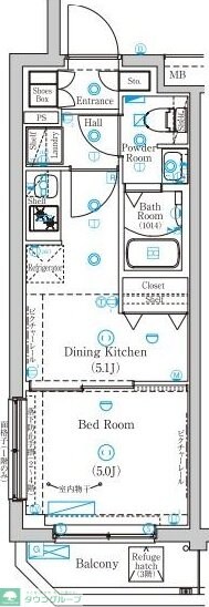 Mind Higashijujoの物件間取画像