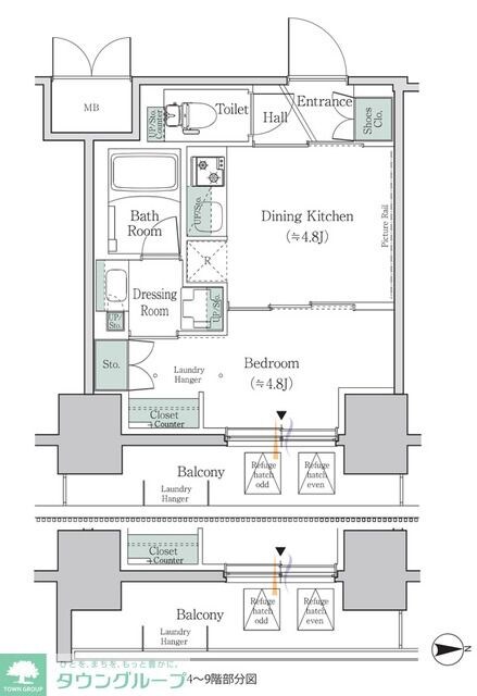 ワンルーフレジデンス板橋大山の物件間取画像