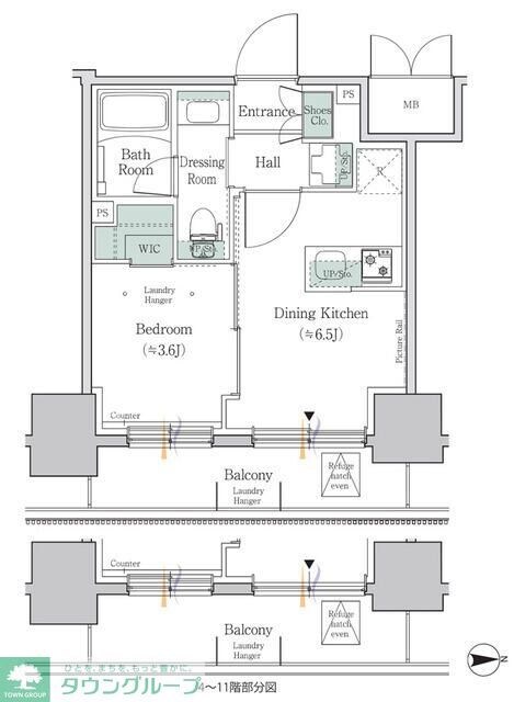 ワンルーフレジデンス板橋大山の物件間取画像
