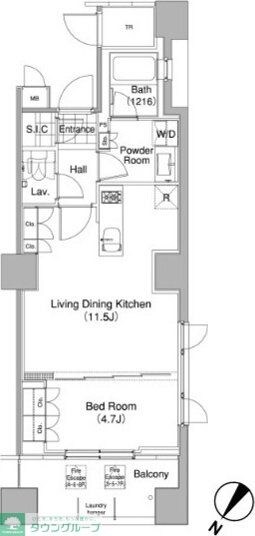 コンフォリア東池袋WESTの物件間取画像