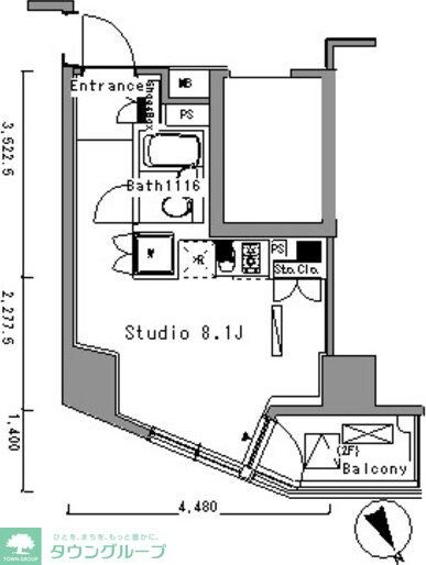 パークアクシス新板橋ウエストの物件間取画像