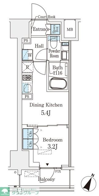 ベルファース神田神保町の物件間取画像