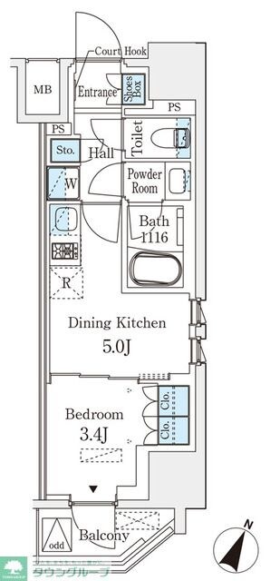 ベルファース神田神保町の物件間取画像