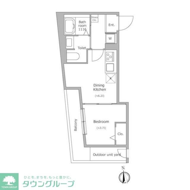 グローリオシェルト池袋本町の物件間取画像