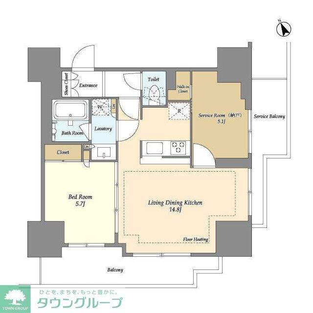 オアーゼ日暮里レジデンスの物件間取画像