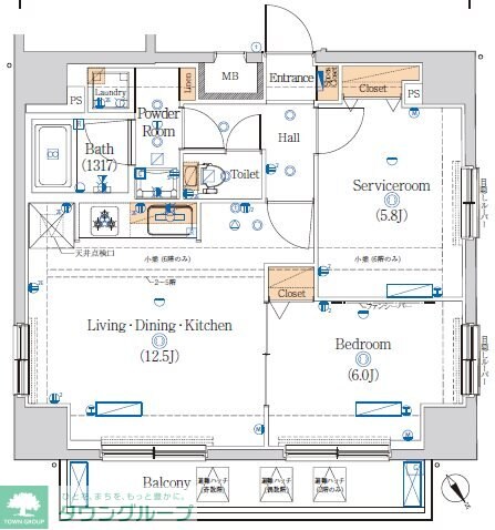 HY’s 田端IIwestの物件間取画像
