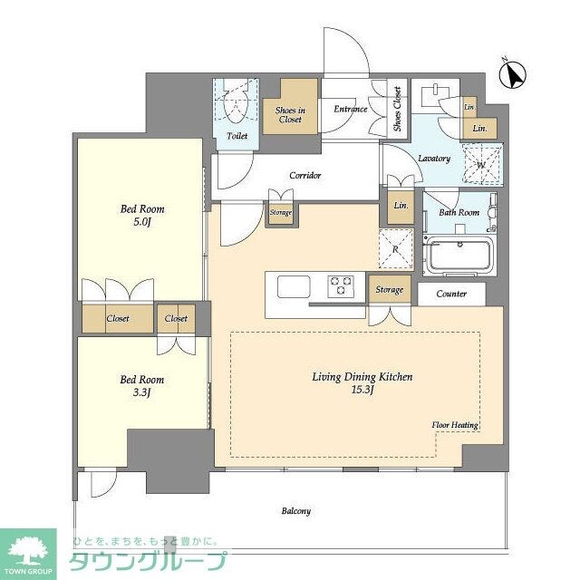 オアーゼ日暮里レジデンスの物件間取画像