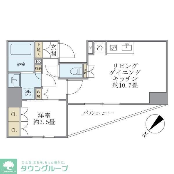 ジオエント駒込の物件間取画像