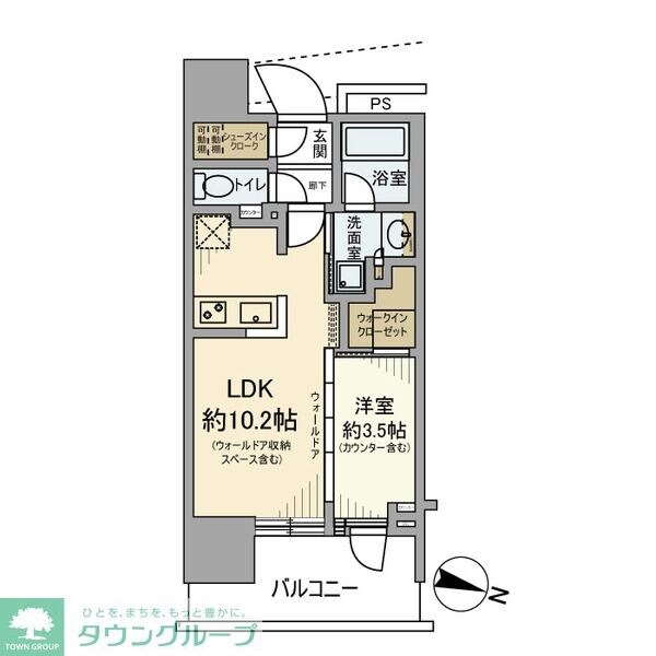 プラウド板橋区役所前の物件間取画像