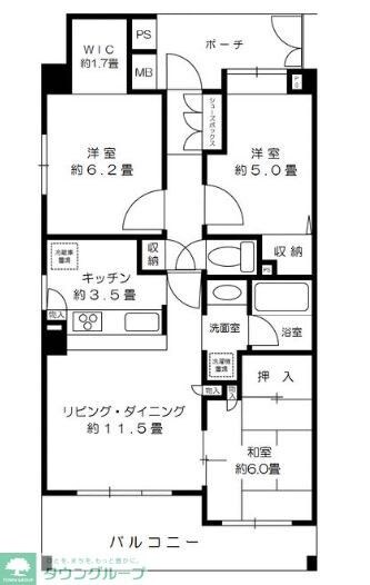 サクセス西高島平の物件間取画像