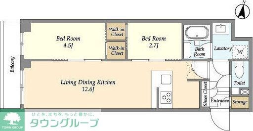 アジールコート練馬中村橋の物件間取画像