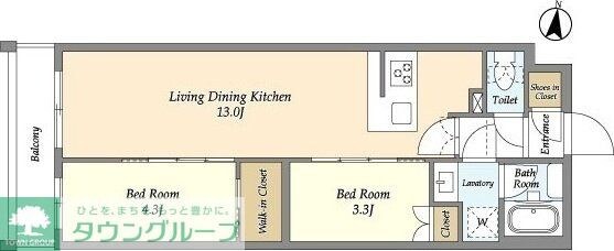 アジールコート練馬中村橋の物件間取画像