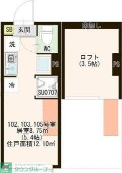 琴苑テラスときわ台の物件間取画像
