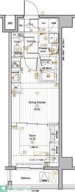 PREMIUMCUBE池袋本町の物件間取画像