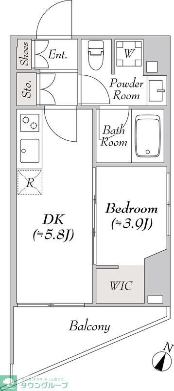 ルミーク本町ウェストの物件間取画像