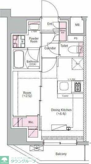 BPRレジデンス田端の物件間取画像