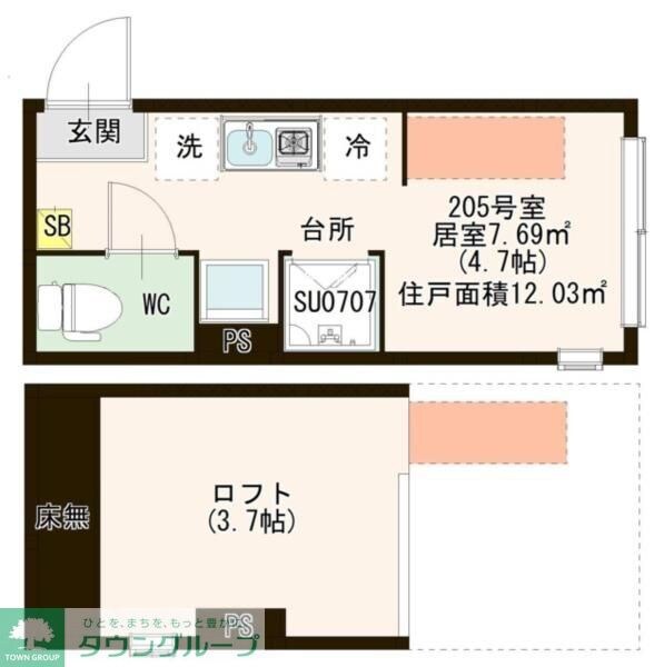 パストラルときわ台の物件間取画像