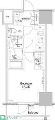 ザ・パークハビオ板橋区役所前の物件間取画像
