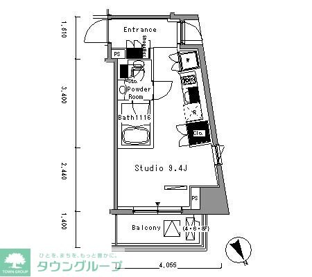 パークアクシス新板橋ウエストの物件間取画像