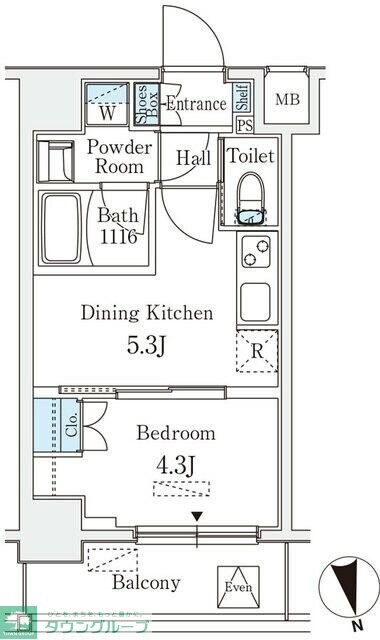 クラリティア浅草の物件間取画像
