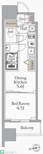 グランカーサ町屋の物件間取画像