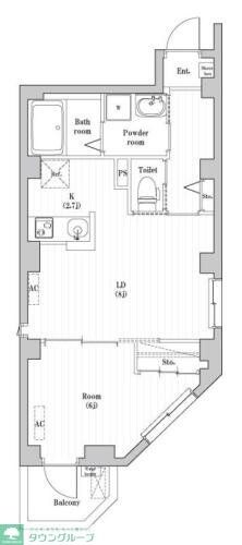 Chataigne Foret Otemachiの物件間取画像