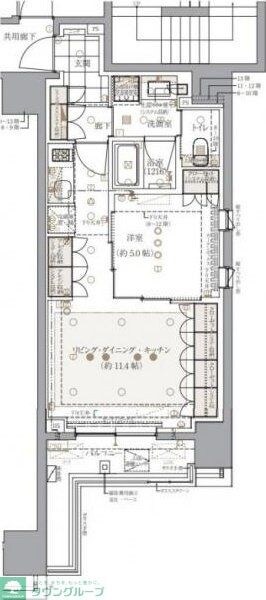 レ・ジェイドクロス千代田神保町の物件間取画像