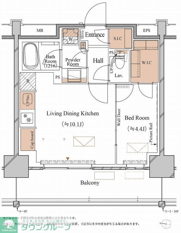ブランシエスタ木場の物件間取画像