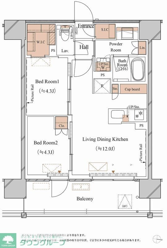 ブランシエスタ木場の物件間取画像