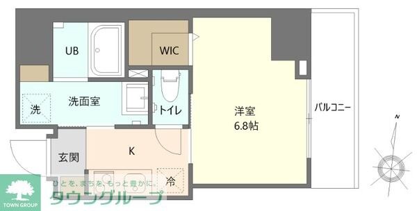 オークレジデンス亀沢の物件間取画像