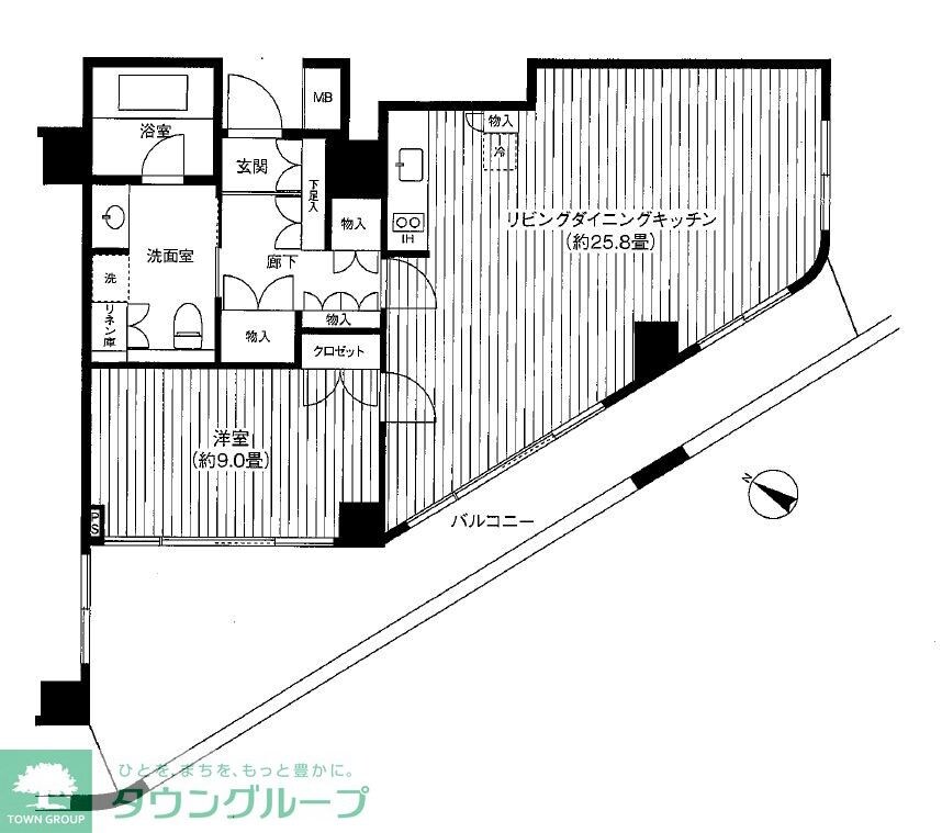 ヒューリック浅草一丁目の物件間取画像